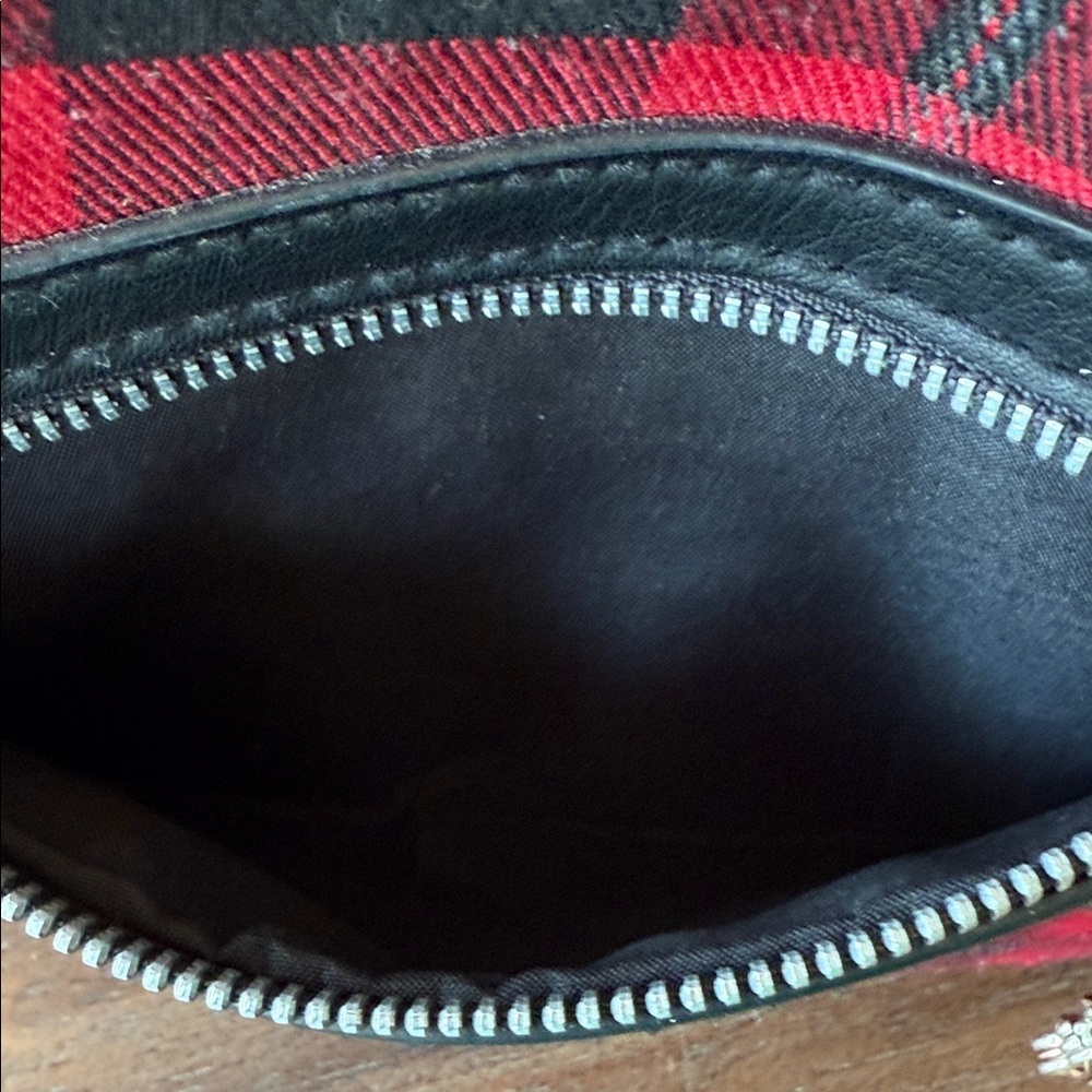 Red and Black Plaid Crossbody Bag - Picture 7 of 8